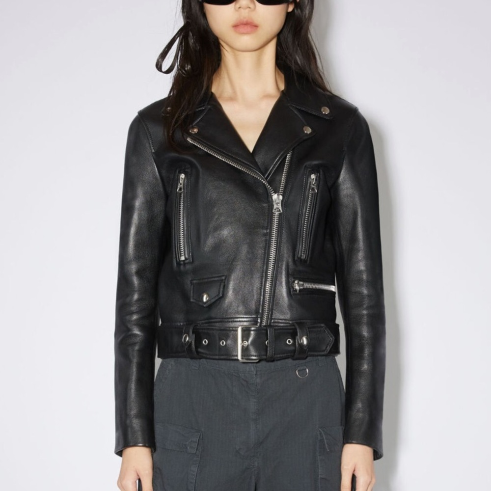 NWT Acne Leather Biker Jacket